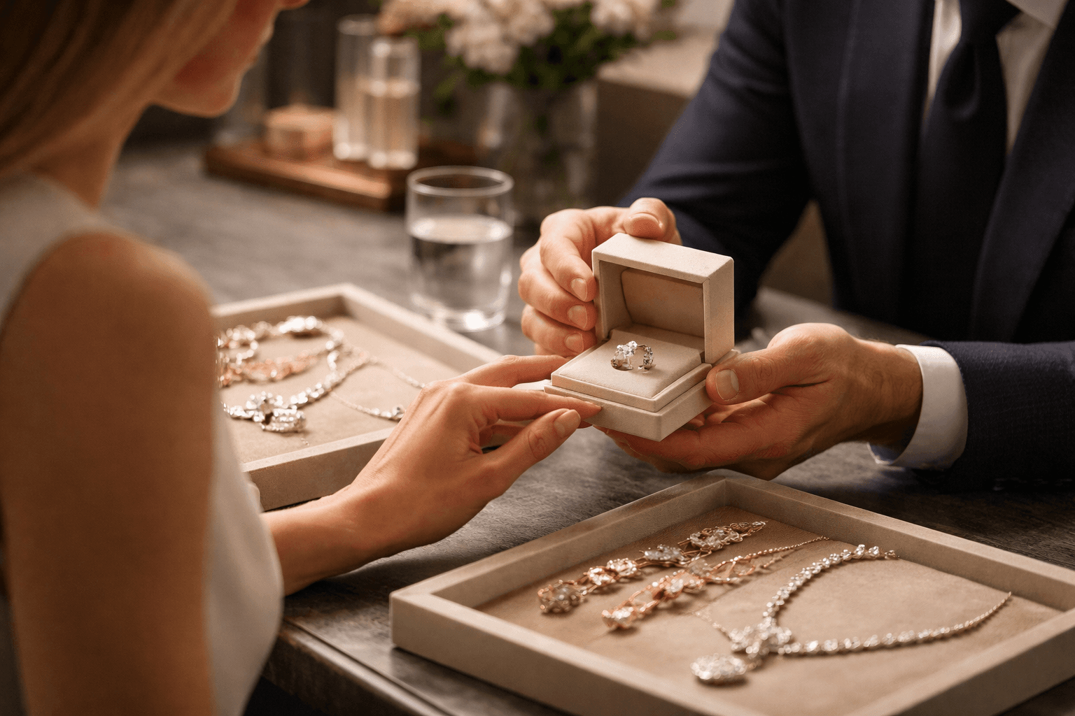 Fine jewelry close-up